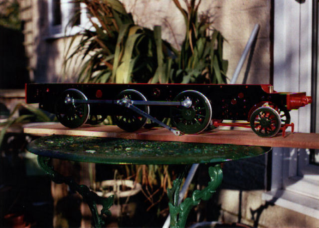 Frame with wheel sets attached